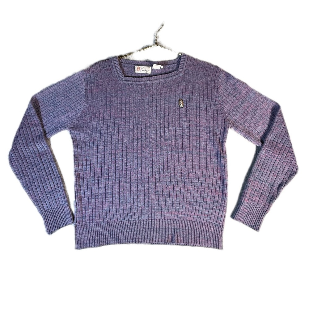 Women's 80s Classic Preppy Retro Hush Puppies Made in Korea Sweater Medium Style